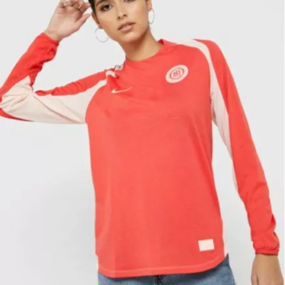 Nike Women’s FC Dri Fit LS Soccer Shirt Jersey Sz Large NEW CD1213-631 RARE